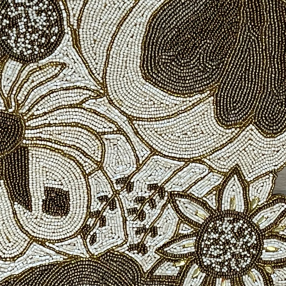 Elegant Brown and Cream Pumpkin Table Runner